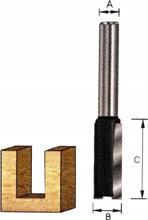 Tiesi pirštinė freza DeWalt DT90012-QZ; 25 mm