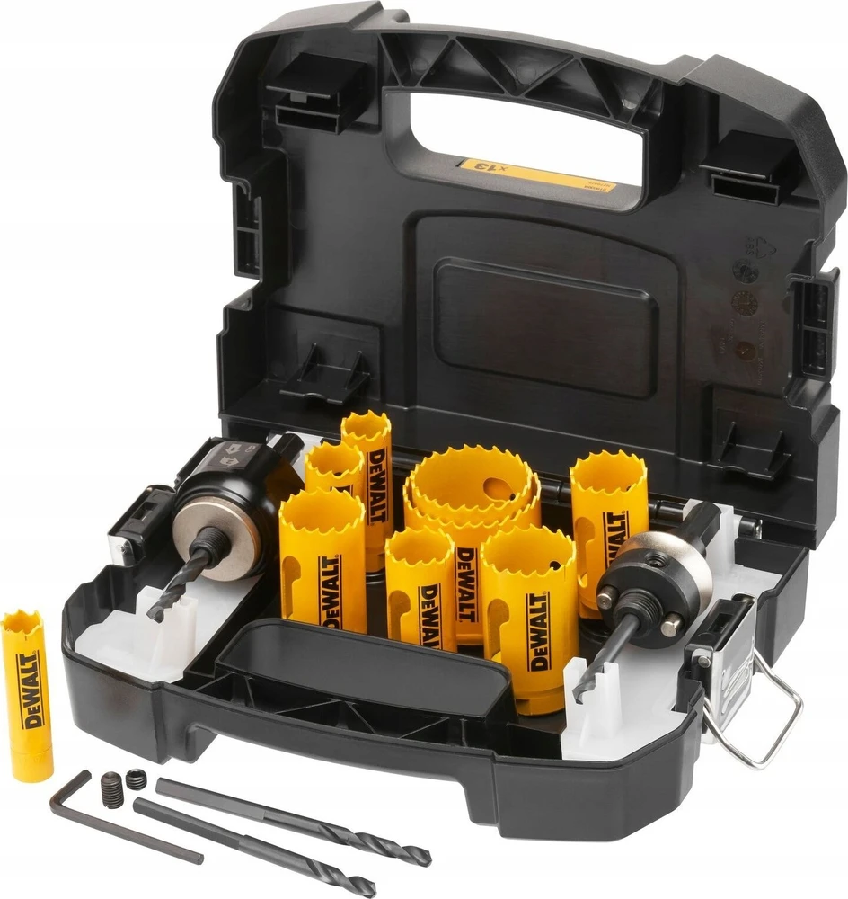 Gręžimo karūnų komplektas DeWalt DT90356-QZ; 16-64 mm; 11 vnt.
