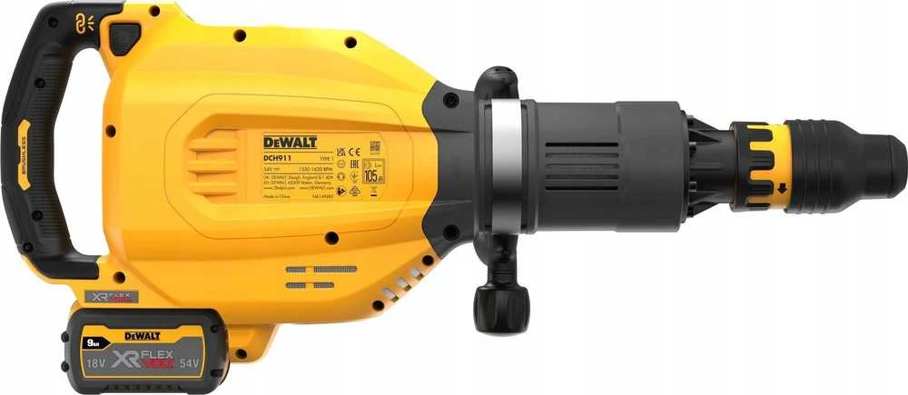 griovimo plaktukas 27J, SDS-Max laikiklis, 54 V ličio jonų 3x9,0 Ah, FLEXVOLT DeWalt [DCH911X3-QW]