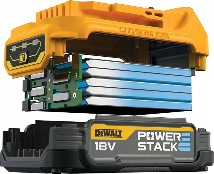 De Walt Akumuliatorius DeWalt DCB1102E2-QW; 18 V; 2x1,7 Ah; Li-ion + pakrovėjas DCB1102