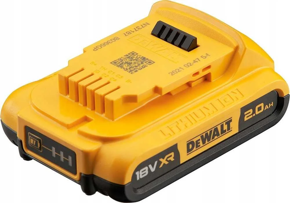Akumuliatorius DeWalt DCB1104D2-QW; 18 V; 2,0 Ah; Li-ion; 2 vnt. + pakrovėjas