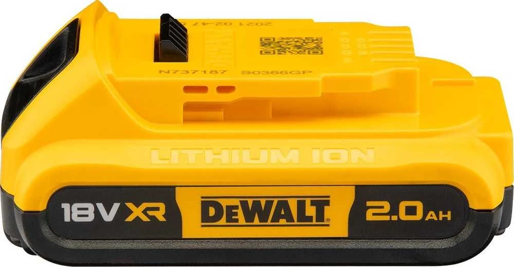 Akumuliatorius DeWalt DCB1104D2-QW; 18 V; 2,0 Ah; Li-ion; 2 vnt. + pakrovėjas