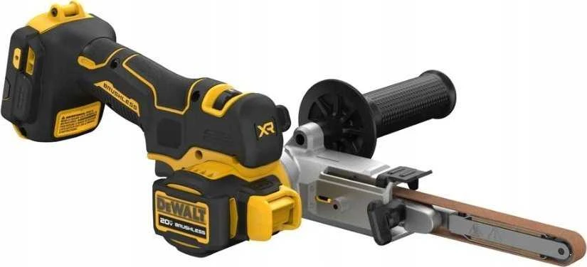 Juostinis šlifuoklis DeWalt DCM200N-XJ; 18 V (Be akumuliatoriaus ir pakrovėjo)
