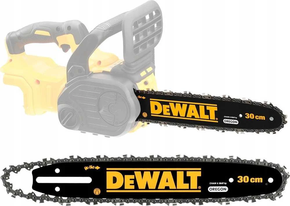 Grandininio pjūklo pjovimo juosta DeWalt DT20665-QZ; 12''; 30 cm; 3/8''; 45; 1,1 mm + grandinė
