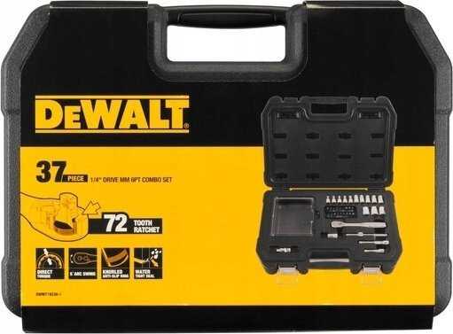 Sukimo antgalių komplektas DeWalt DWMT19238; 37 vnt.