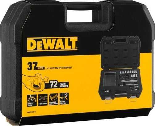 Sukimo antgalių komplektas DeWalt DWMT19238; 37 vnt.