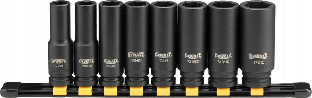 Smūginių sukimo galvučių komplektas DeWalt DWMT86090-0; 13-24 mm; 8 vnt.