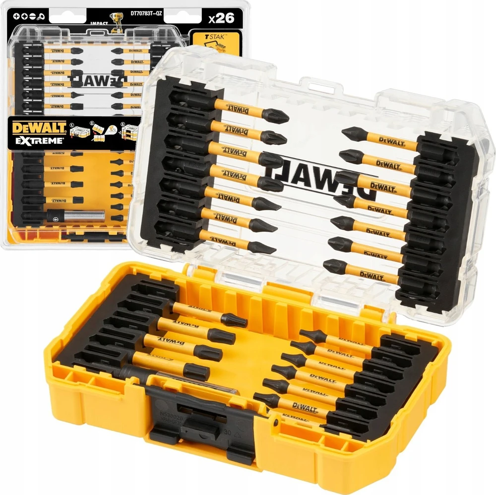Sukimo antgalių rinkinys DeWalt DT70783T-QZ; 26 vnt.