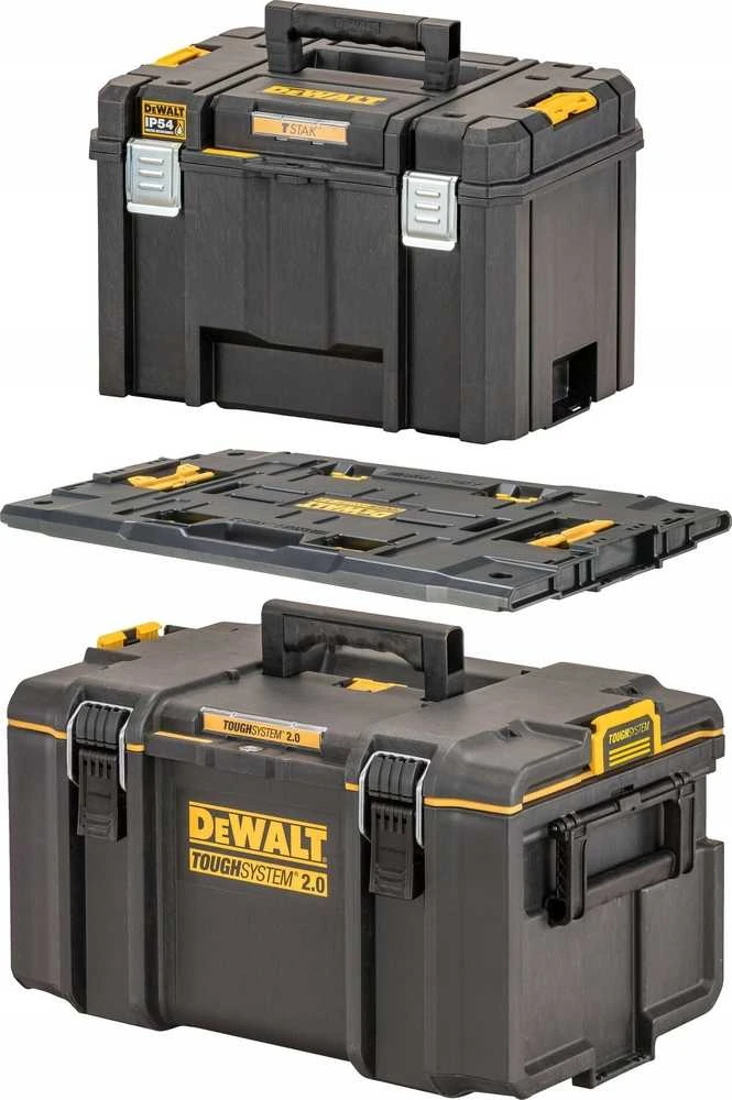 DEWALT TOUGHSYSTEM 2.0 DS300 DĖŽĖ + ADAPTERIS + TSTAK VI DĖŽĖ