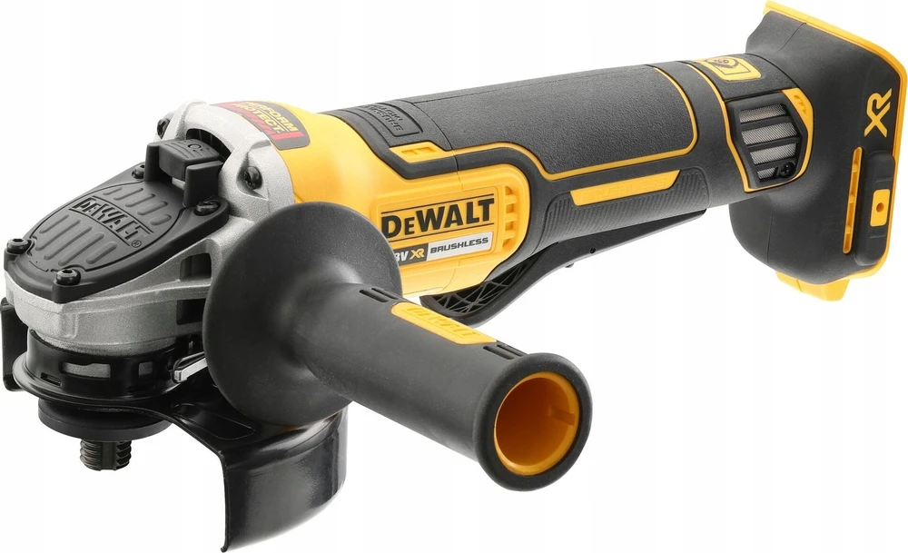 Akumuliatorinis kampinis šlifuoklis DeWalt DCG413N-XJ; 115 mm; 18 V (be akumuliatoriaus ir pakrovėjo)