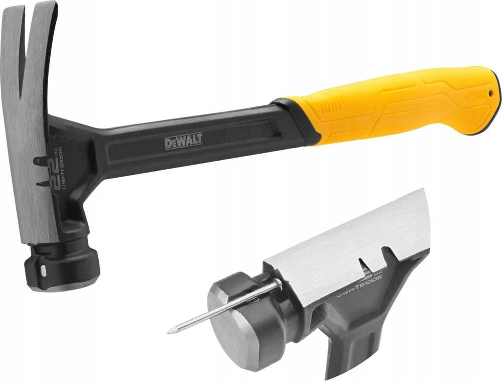 plieno vientisas su magnetiniu laikikliu plaktukas vinims, 624g, DeWalt [DWHT51006-0]