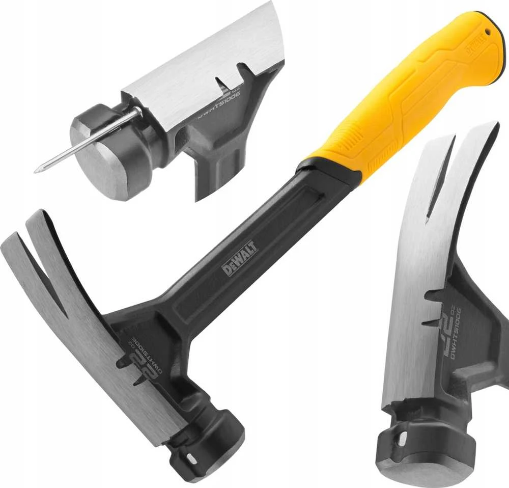 plieno vientisas su magnetiniu laikikliu plaktukas vinims, 624g, DeWalt [DWHT51006-0]