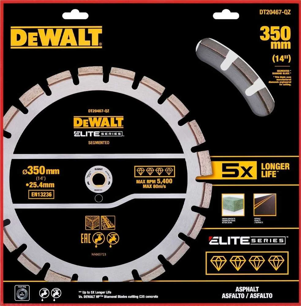 Deimantinis pjovimo diskas DeWalt DT20467-QZ; 350 mm
