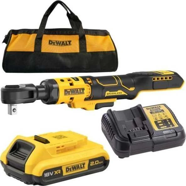 Grzechotka DEWALT terkšlė 18V 1/2" 95Nm 1x2,0Ah KREPŠYS DCF512D1