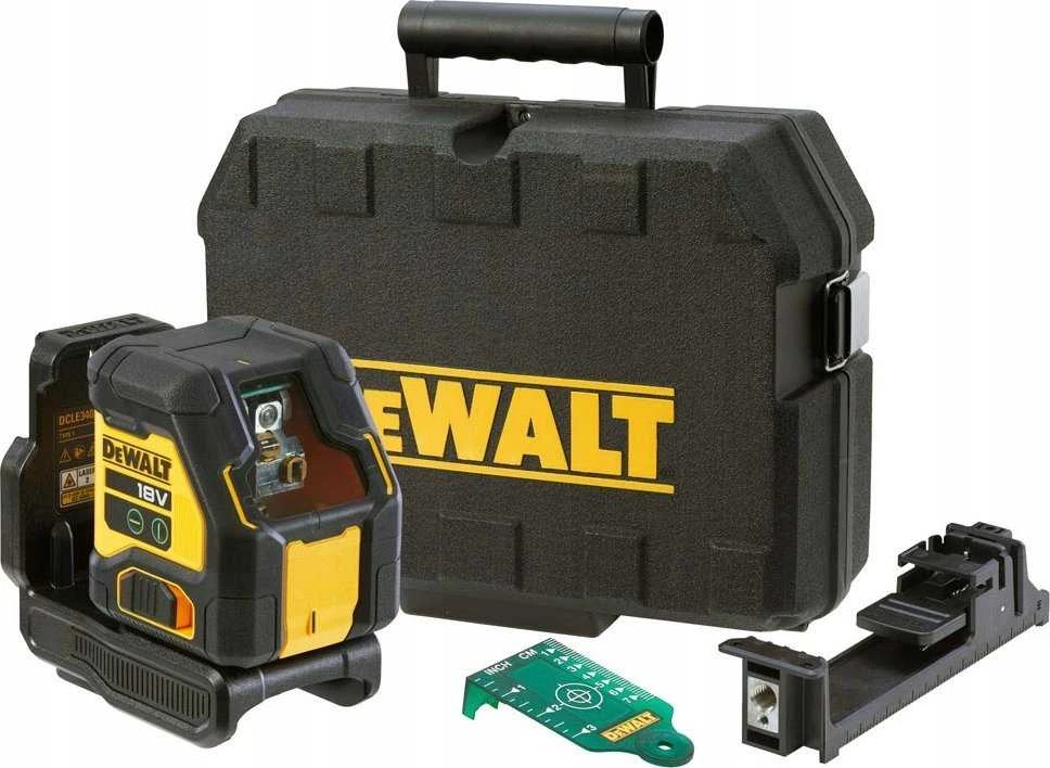 Kryžminis lazerinis nivelyras DeWalt DCLE34021D1-QW; 18 V; 1x2,0 Ah akum.