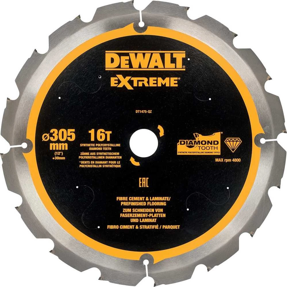 Pjovimo diskas fibrocementui DeWalt DT1475-QZ; 16T; 305 mm