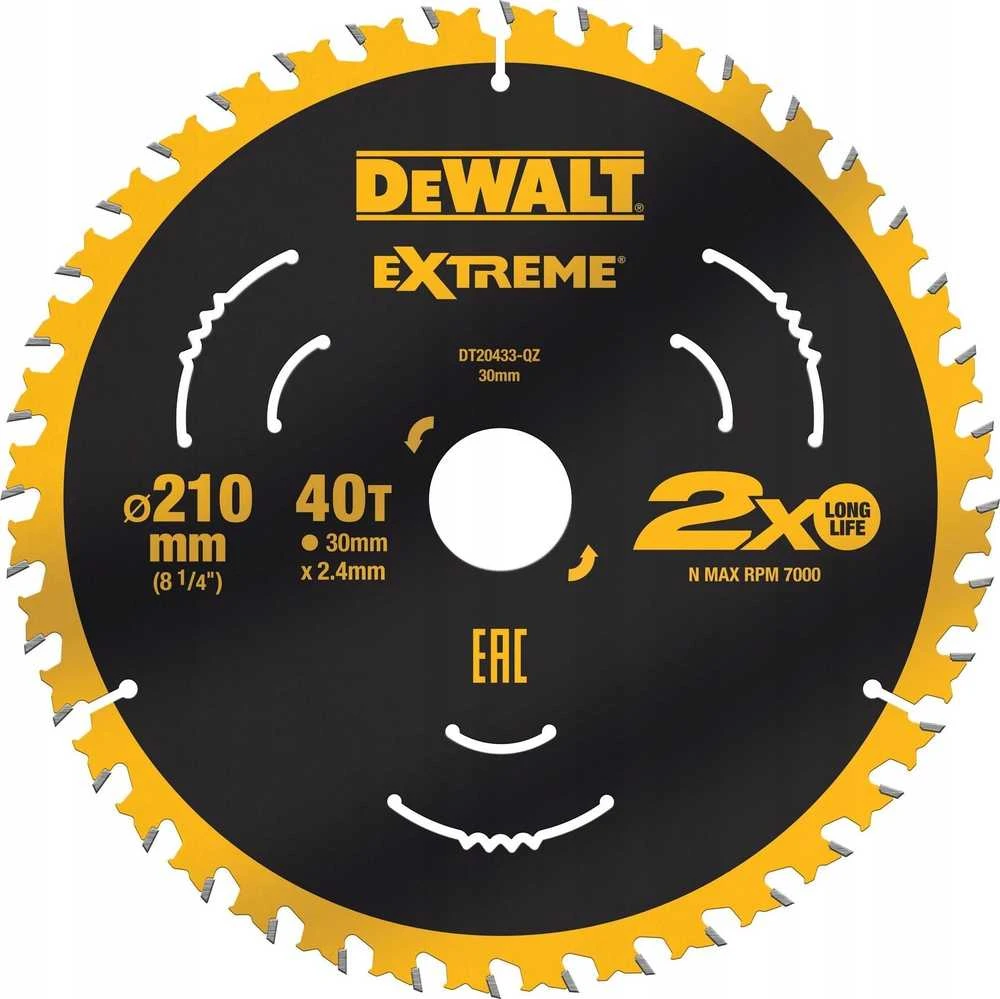 Pjovimo diskas DeWalt DT20433-QZ; 210x30 mm; Z40