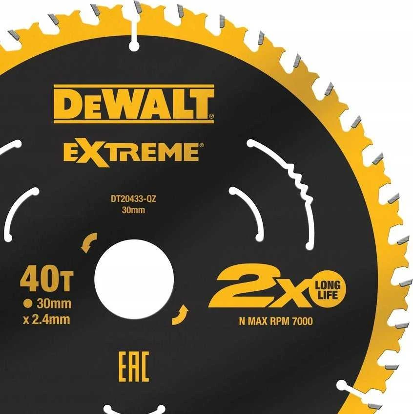 Pjovimo diskas DeWalt DT20433-QZ; 210x30 mm; Z40