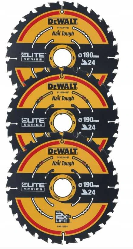 DEWALT pjovimo diskai EXTREME 190x30x1,65 24T 3 vnt