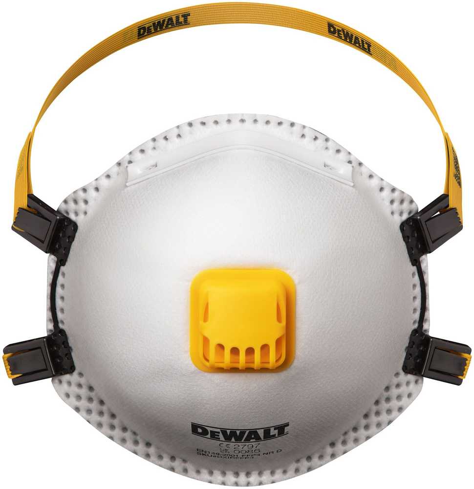 Dewalt maski ochronne su zaworem ffp3, 2 vnt DXIRFFP32