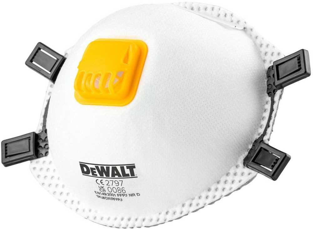 Dewalt maski ochronne su zaworem ffp3, 2 vnt DXIRFFP32