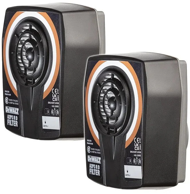 Dewalt filtry wynienne do masek, klasa a2p3, 2 sztuki DXIR1A1A2P3
