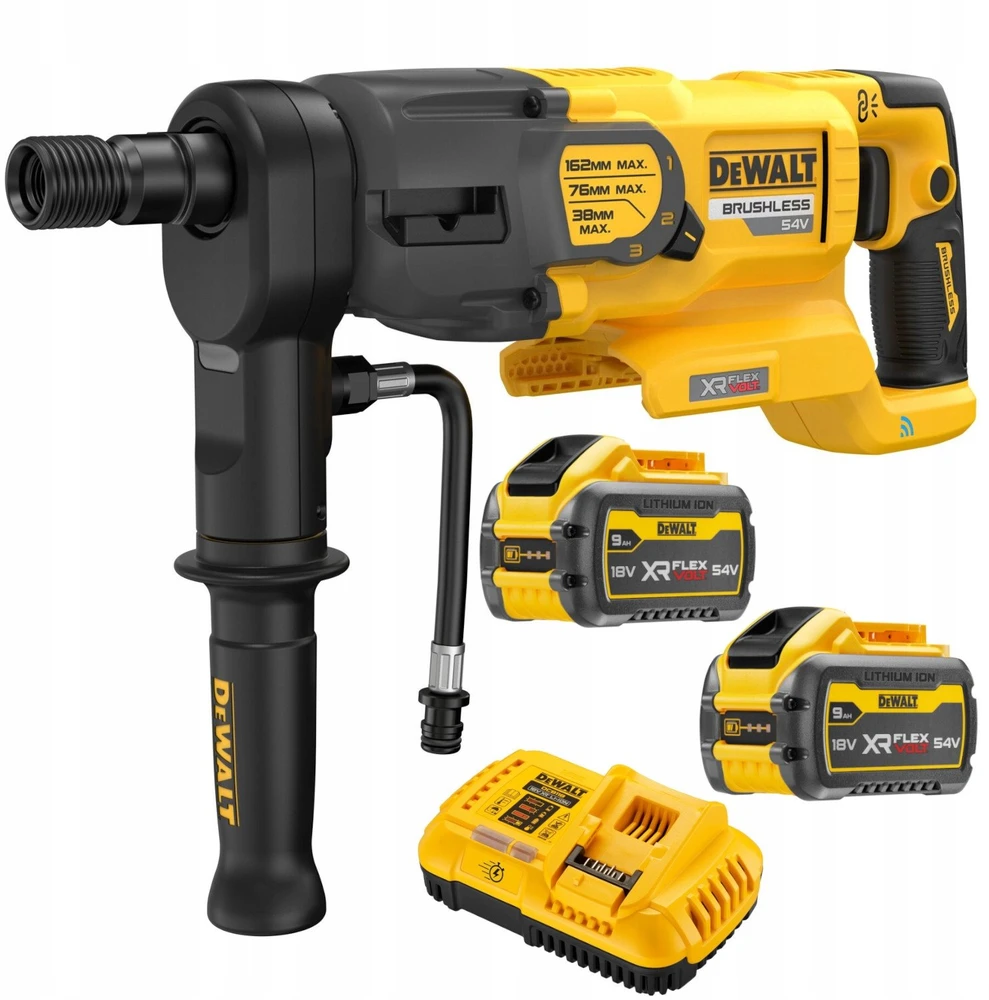 deimantinis gręžtuvas, 2x9Ah 54V DEWALT [DCD150X2-QW]