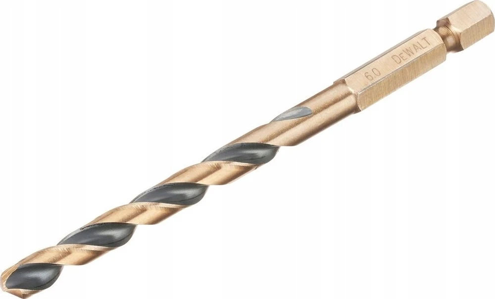 Grąžtas metalui HEX 1/4, 6,0 mm, DeWALT