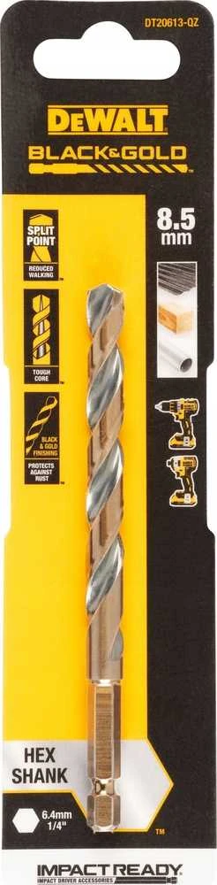 Grąžtas metalui HEX 1/4, 8,5 mm, DeWALT