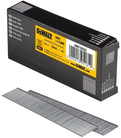 Dewalt vinys su dygliuotomis galvutėmis, 18 dydžio, 25 mm (5000 vnt.)