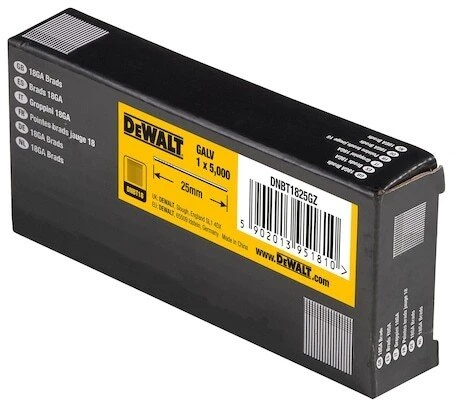 Dewalt vinys su dygliuotomis galvutėmis, 18 dydžio, 25 mm (5000 vnt.)