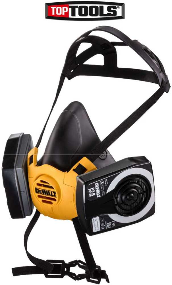 Dewalt półmaska ochronna su filtrami klasy a2p3, dydis l