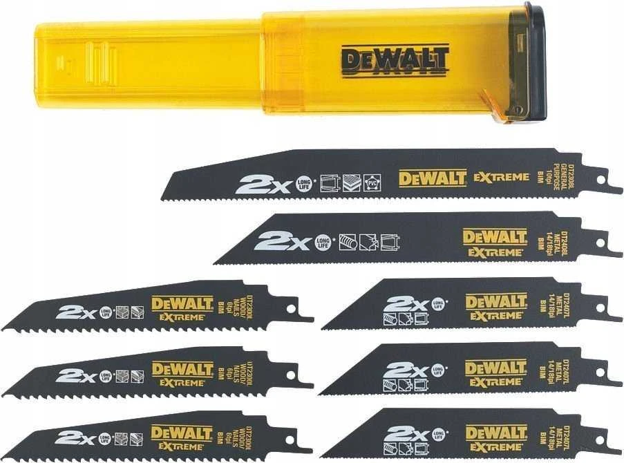 Stanley DEWALT PJŪKLELIAI SLUOKSNINIAM PJŪKLUI MIX 8vnt. EXTREME + DĖŽUTĖ