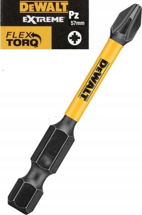 DeWalt Sukimo antgalių rinkinys 1/4" Flextorq 10 vnt. 57mm