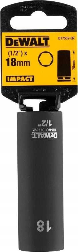 Dewalt nasadka 18mm 1/2c impact socket deep