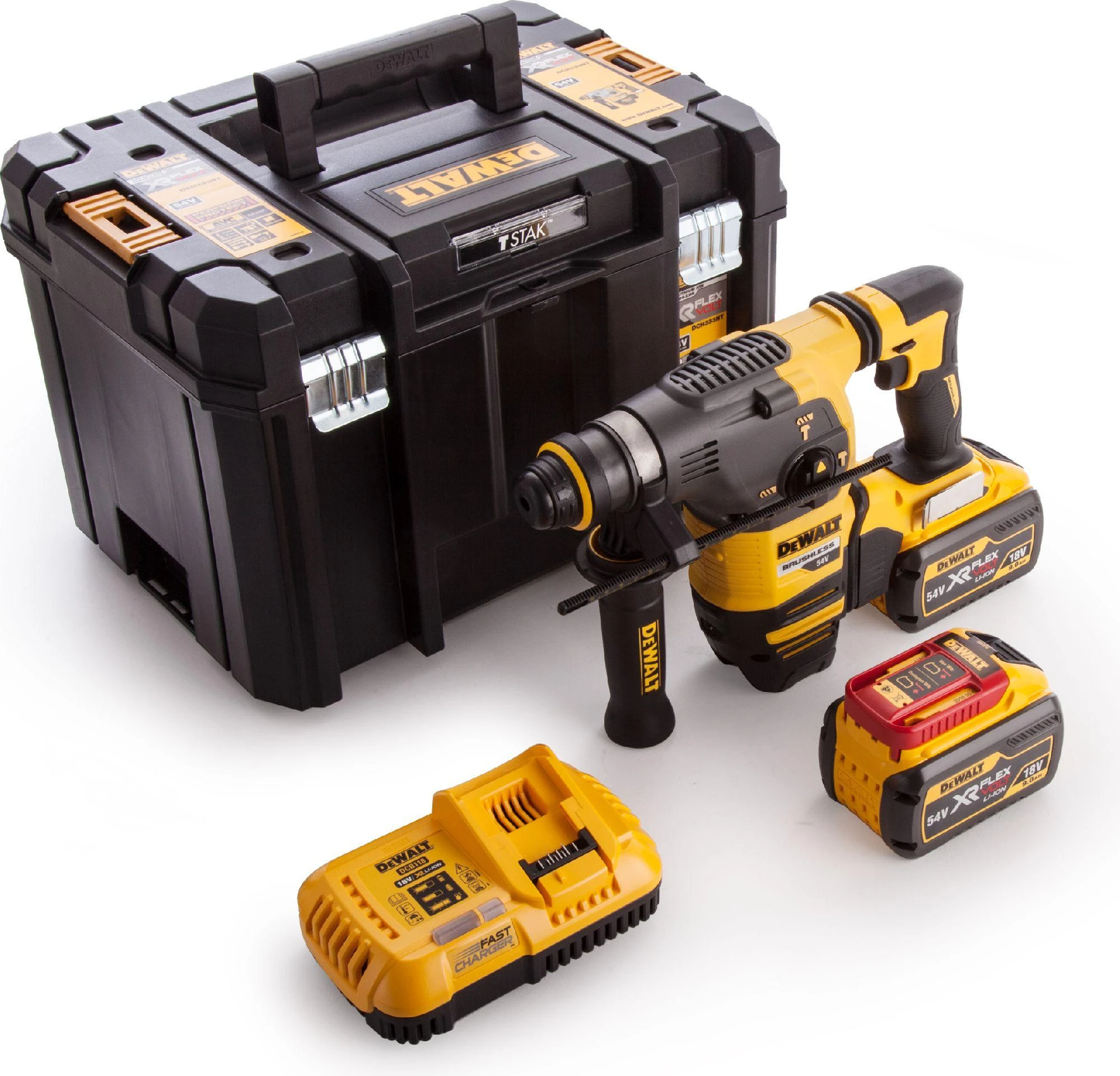 DeWalt DCH333X2-QW perforatoriaus komplektas su lagaminu
