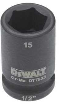 Dewalt Smūginis antgalis. 1/2 colio 15 mm, 6 vnt.