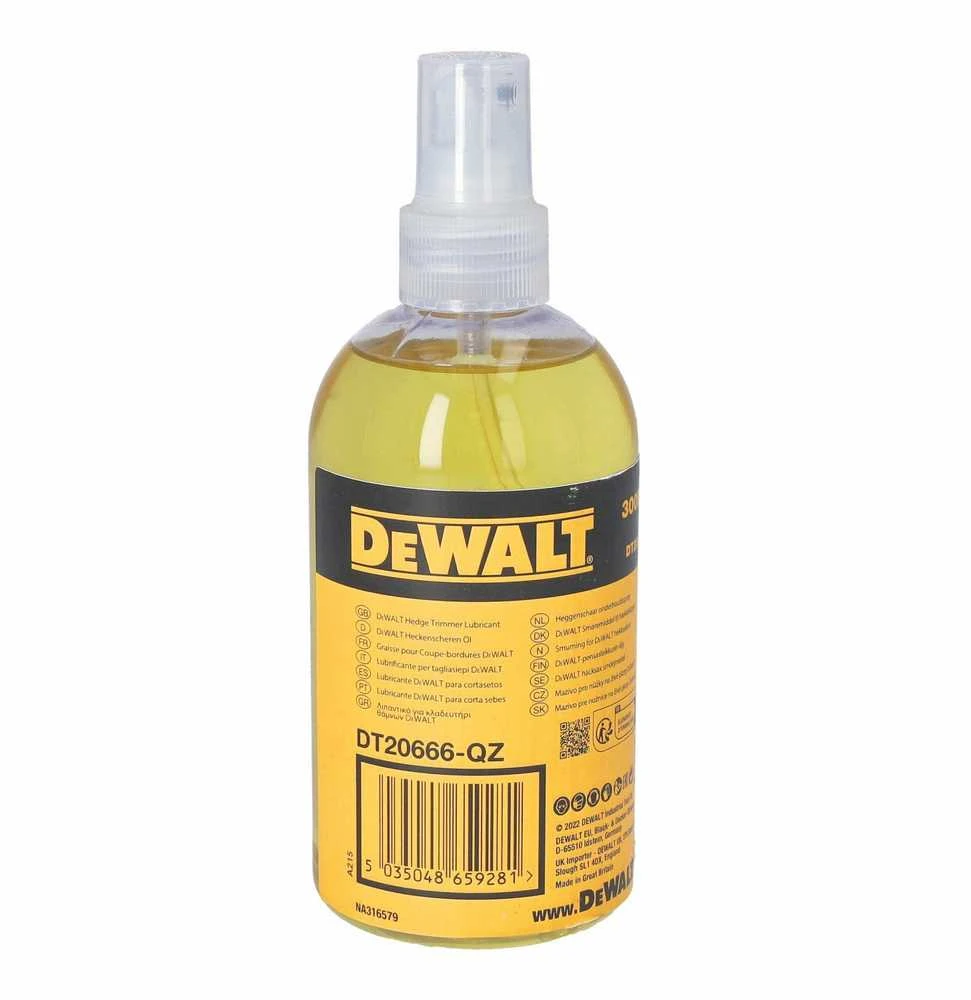 Lubrikantas gyvatvorių žirklėms DeWalt DT20666-QZ; 0,3 l