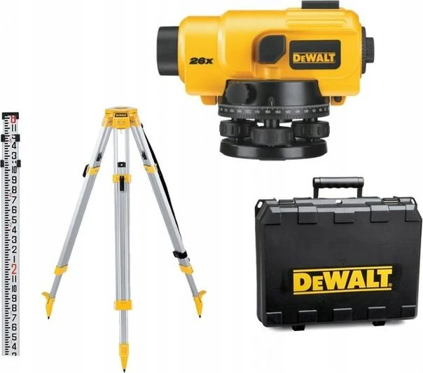 Optinis nivelyras DeWalt DW096PK-XJ + priedai