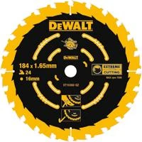 Pjovimo diskas 184x1,65x16mm, z40, 20° medis MDF, DeWalt