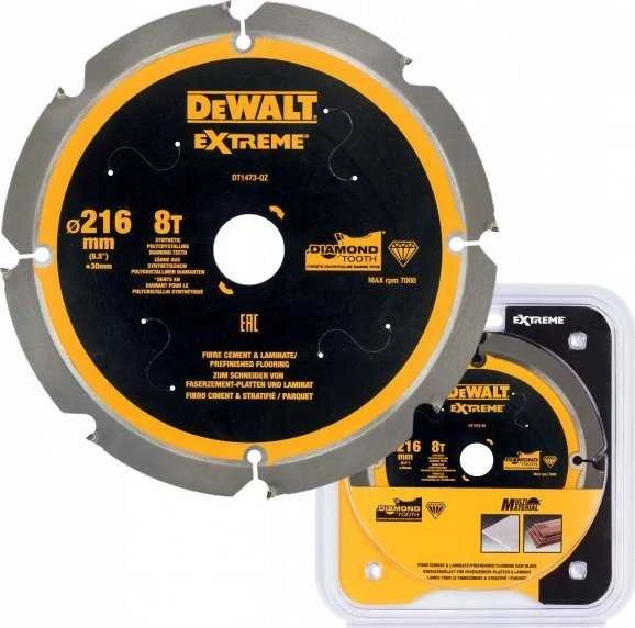 Pjovimo diskas fibrocementui DeWalt DT1473-QZ; 8T; 216x30 mm
