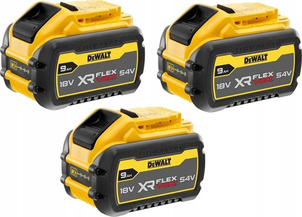 Priedų rinkinys DeWalt DCB118X3; 18/54 V; 3x9,0 Ah + pakrovėjas DCB118