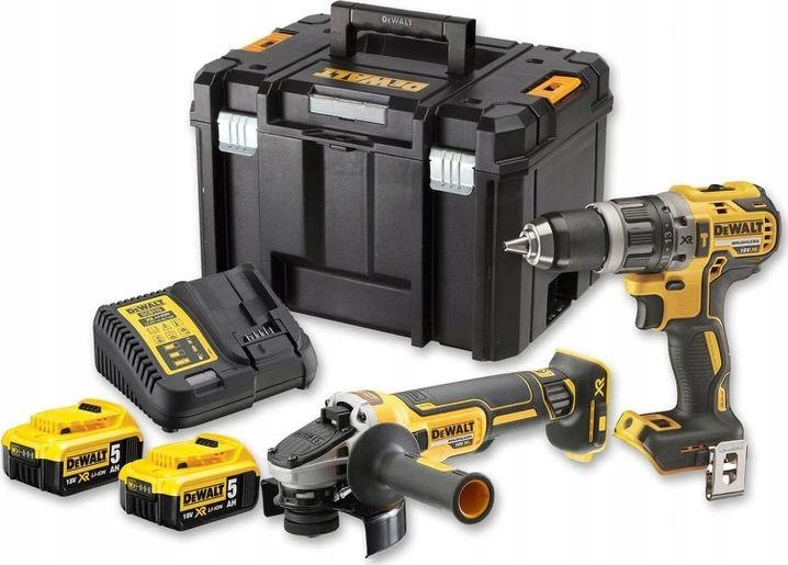 DeWalt įrankių rinkinys Combo 18V DCD796 + DCG405 + 2x5,0Ah DCK2080P2T (DCK2080P2T-QW)