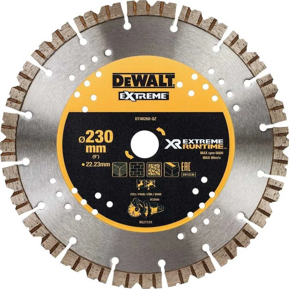 Deimantinis pjovimo diskas DeWalt DT40260-QZ; 230x22,23x3 mm