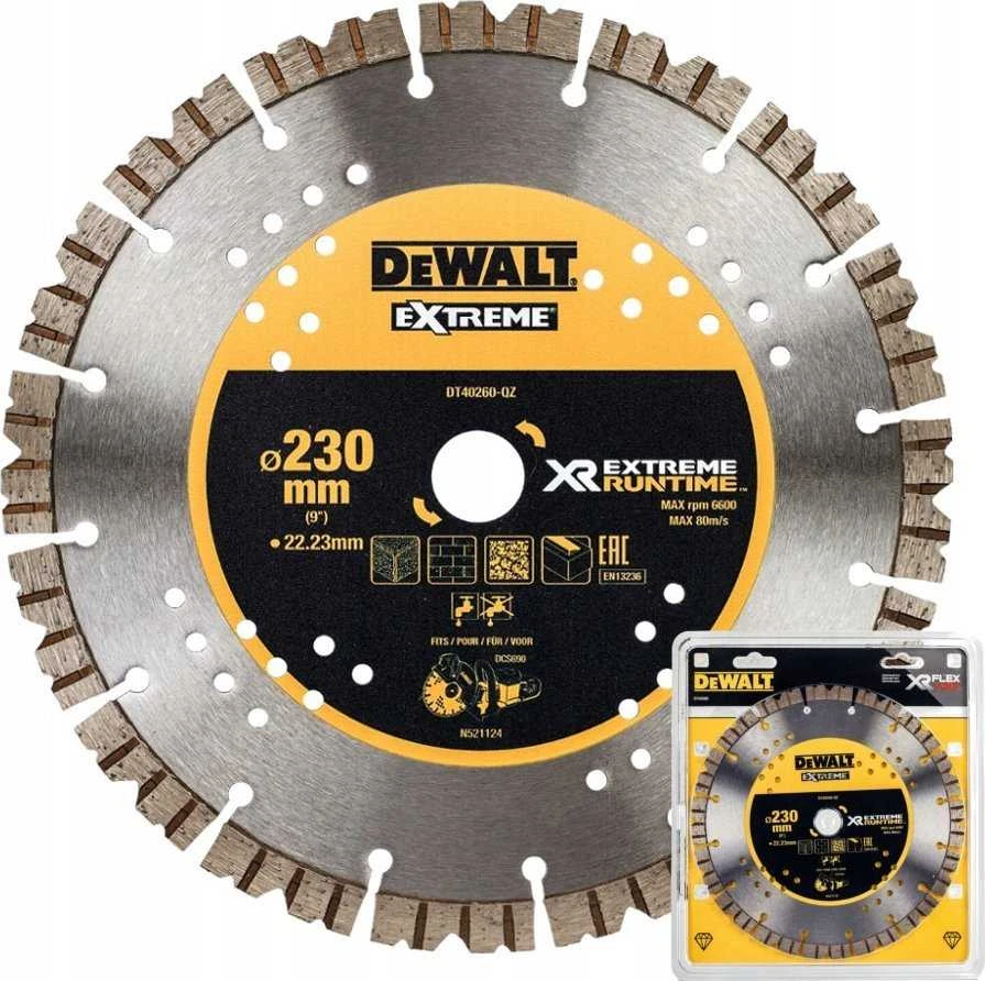 Deimantinis pjovimo diskas DeWalt DT40260-QZ; 230x22,23x3 mm