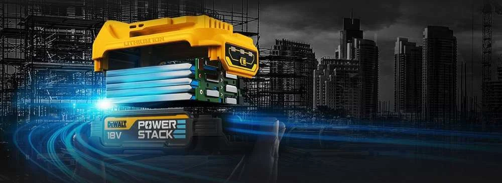 DEWALT tiesinis pjūklas 18V 1x1,7Ah POWERSTACK DCS369E1T