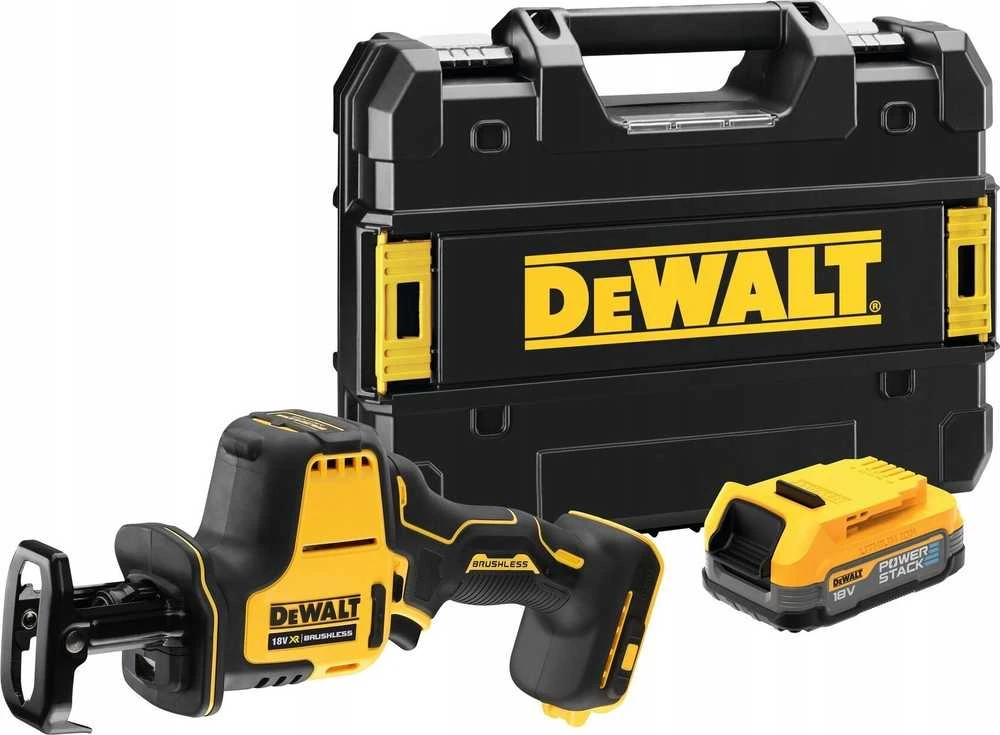 DEWALT tiesinis pjūklas 18V 1x1,7Ah POWERSTACK DCS369E1T