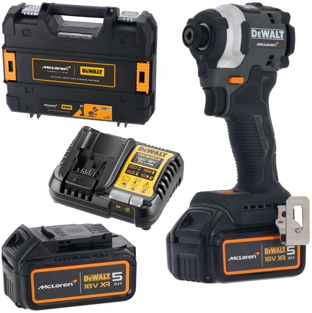 Dewalt 18 V XR sukimo smūginis 2 x 5 Ah „McLaren“