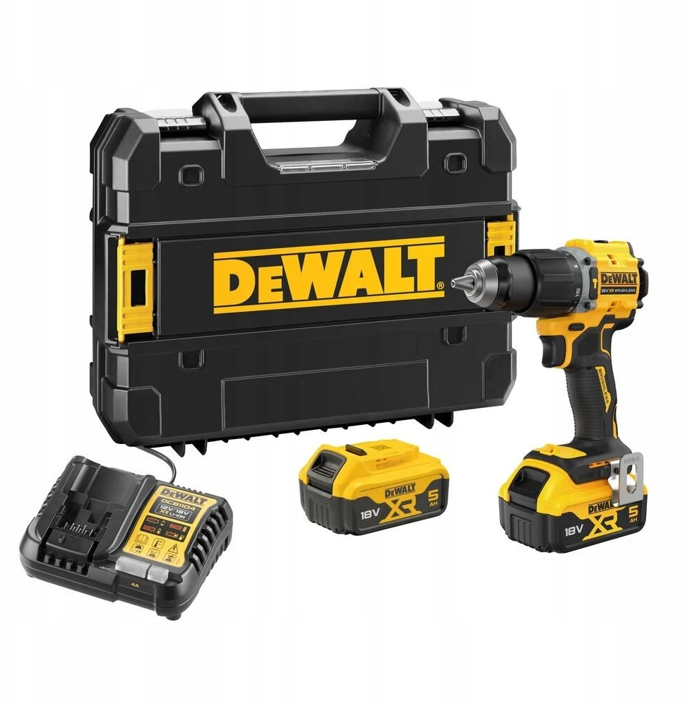 Akumuliatorinis smūginis suktuvas-gręžtuvas DeWalt DCD799P2T-QW; 18 V; 2x5,0 Ah akum.