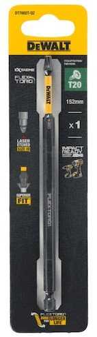 Dewalt t20 152mm flextorq screwdriver bit 1pc